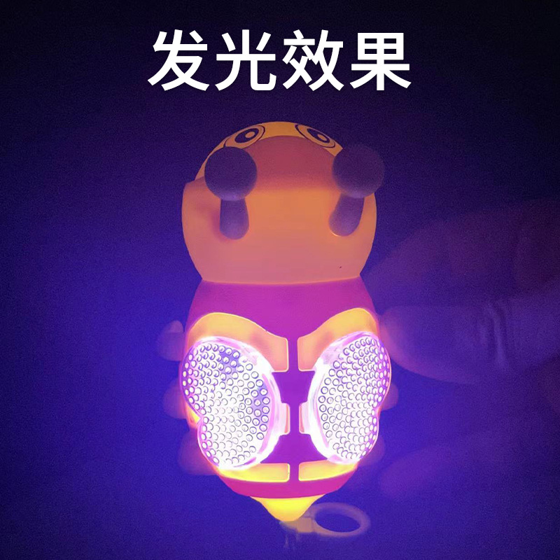Wholesale supply of the popular children's educational and cute toys with drawstring resilience and glowing little bees from the factory, direct delivery Application Scenario