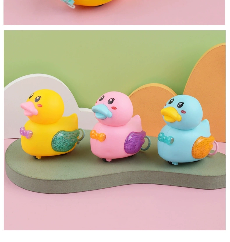 Wholesale supply of children's educational and cute cartoon sliding and glowing duck-shaped toys from the factory, direct delivery detail image 8