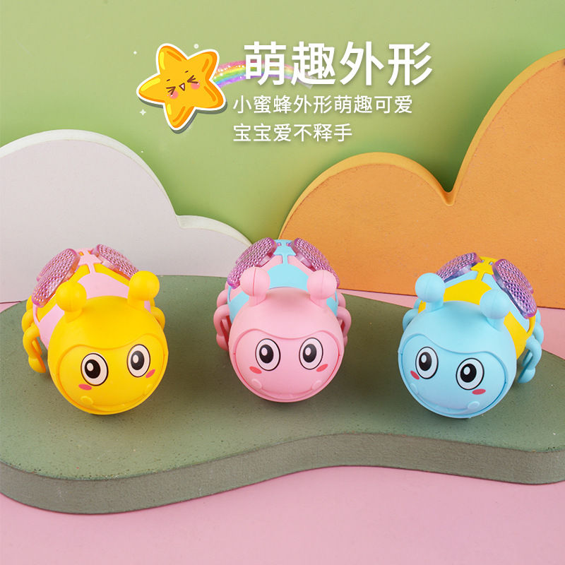 Wholesale supply of the popular children's educational and cute toys with drawstring resilience and glowing little bees from the factory, direct delivery details Picture