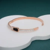 New black diamond bracelet, titanium steel rose gold bracelet, versatile accessory and women's jewelry from Europe, America and Korea Application Scenario
