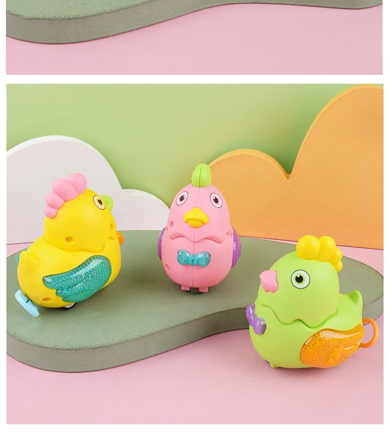 Wholesale supply of the popular children's educational, cute and fun pulling string, glowing hen baby toy factory, direct delivery detail image 8