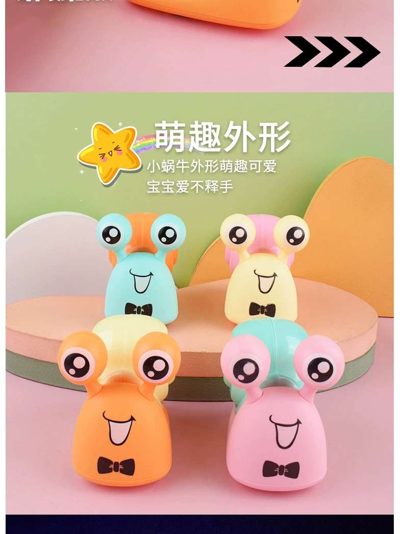 Children's rope glowing little snail cartoon animal rope can run. Babies can crawl. Smart and cute toy factory direct sales detail image 4
