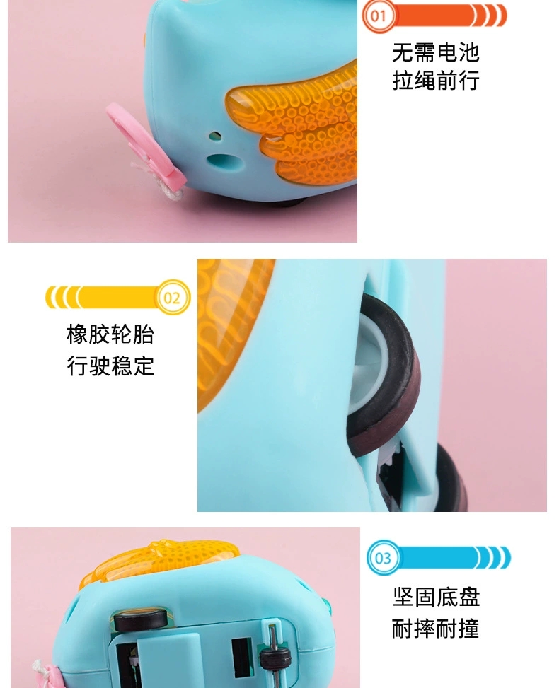 Wholesale supply of children's educational and cute cartoon sliding and glowing duck-shaped toys from the factory, direct delivery detail image 6