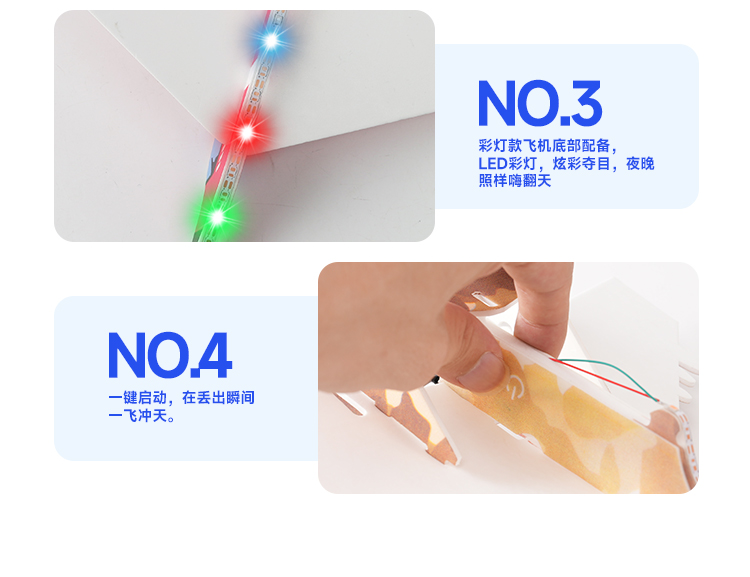 Direct sales from the manufacturer of the popular children's educational and cute light electric foam aircraft detail image 6