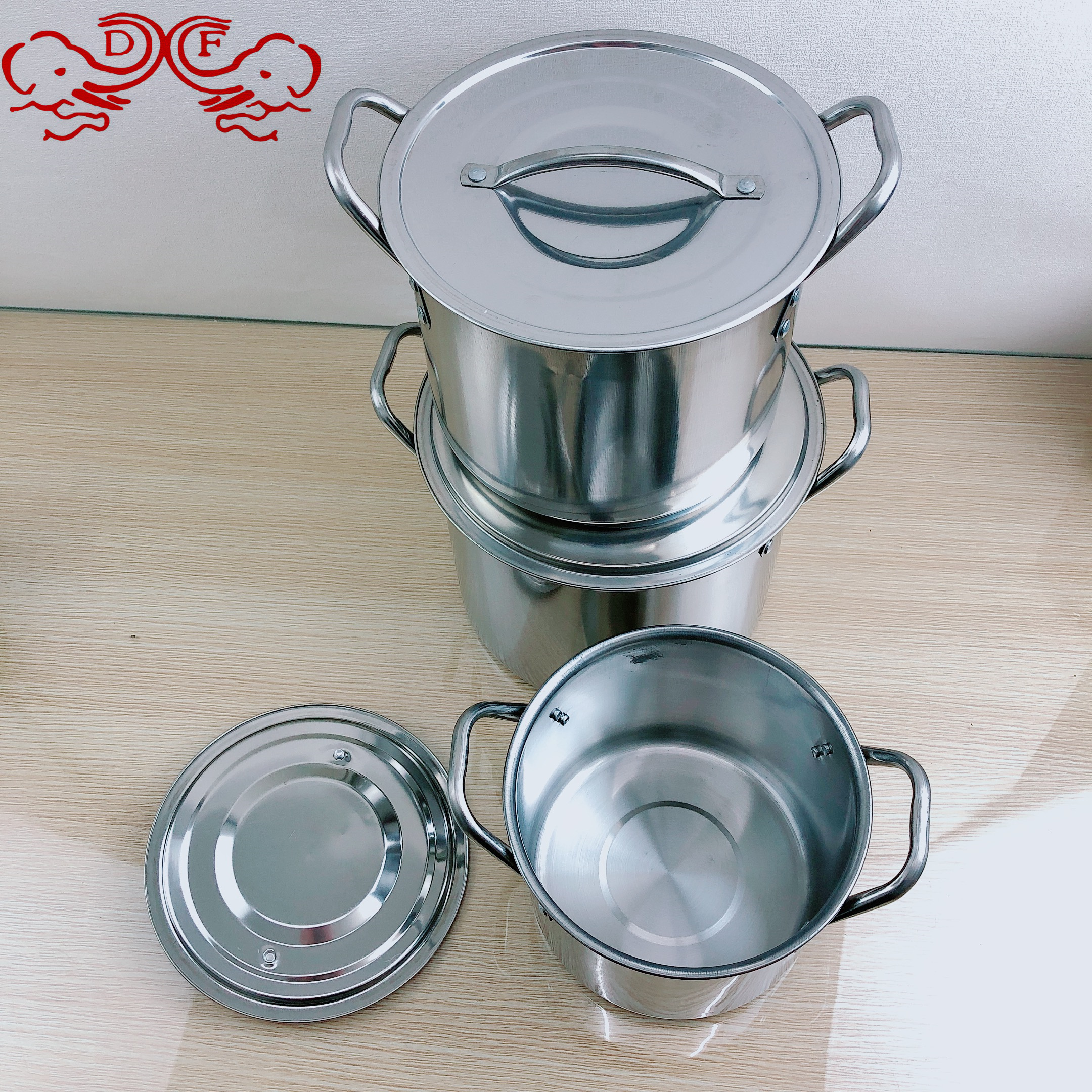 DF68768 soup pot induction cooker, stainless steel soup pot, large-capacity commercial multi-purpose bucket, DF TRADINGHOUSE Specification image