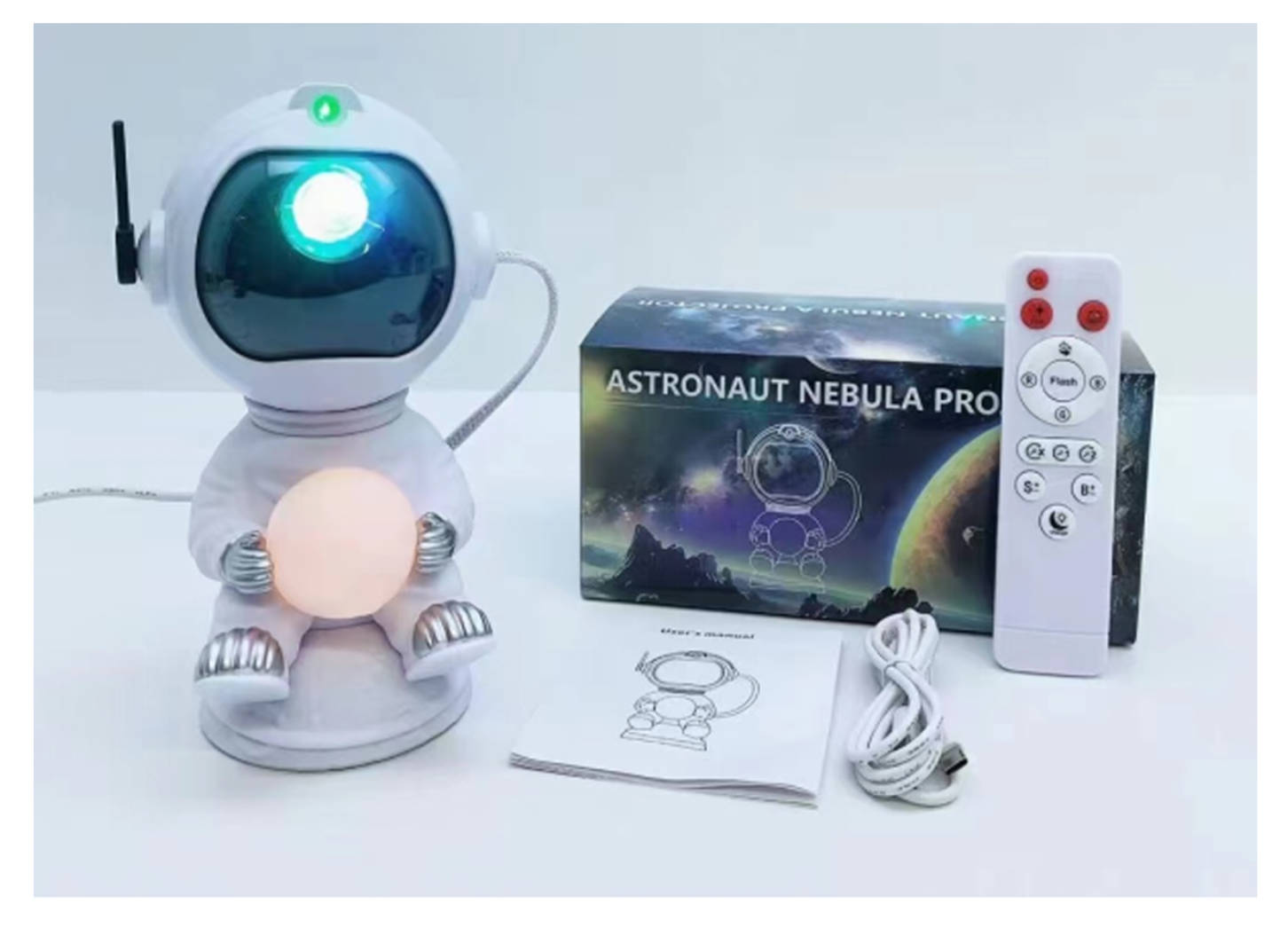 Cross-border new astronaut Space Rabbit Starry Sky projection light, Starry Sky projection atmosphere light, laser night light