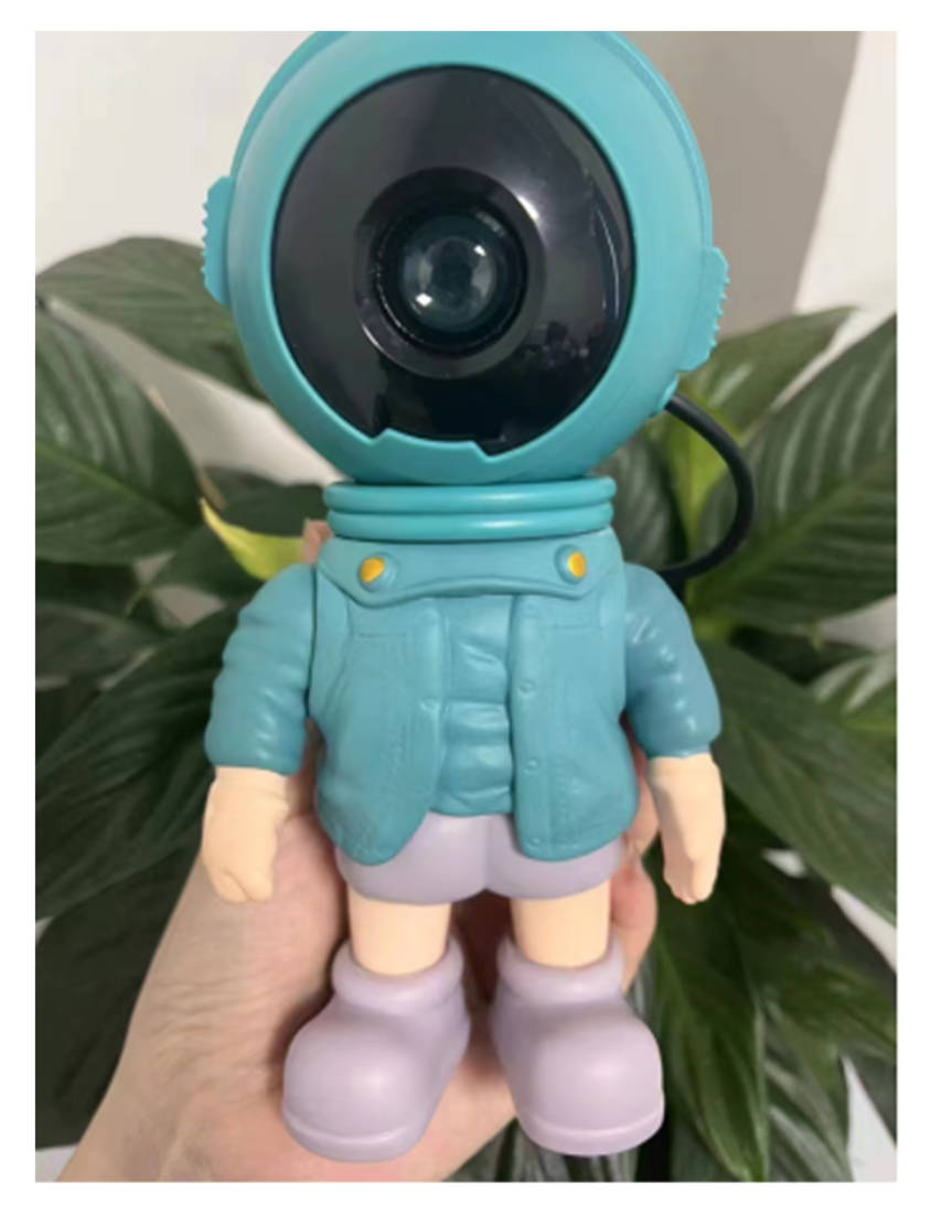 Cross-border astronaut Rabbit Starry Sky Projection Lamp, creative Full Sky Stars Desktop Astronaut Nebula Atmosphere Night light