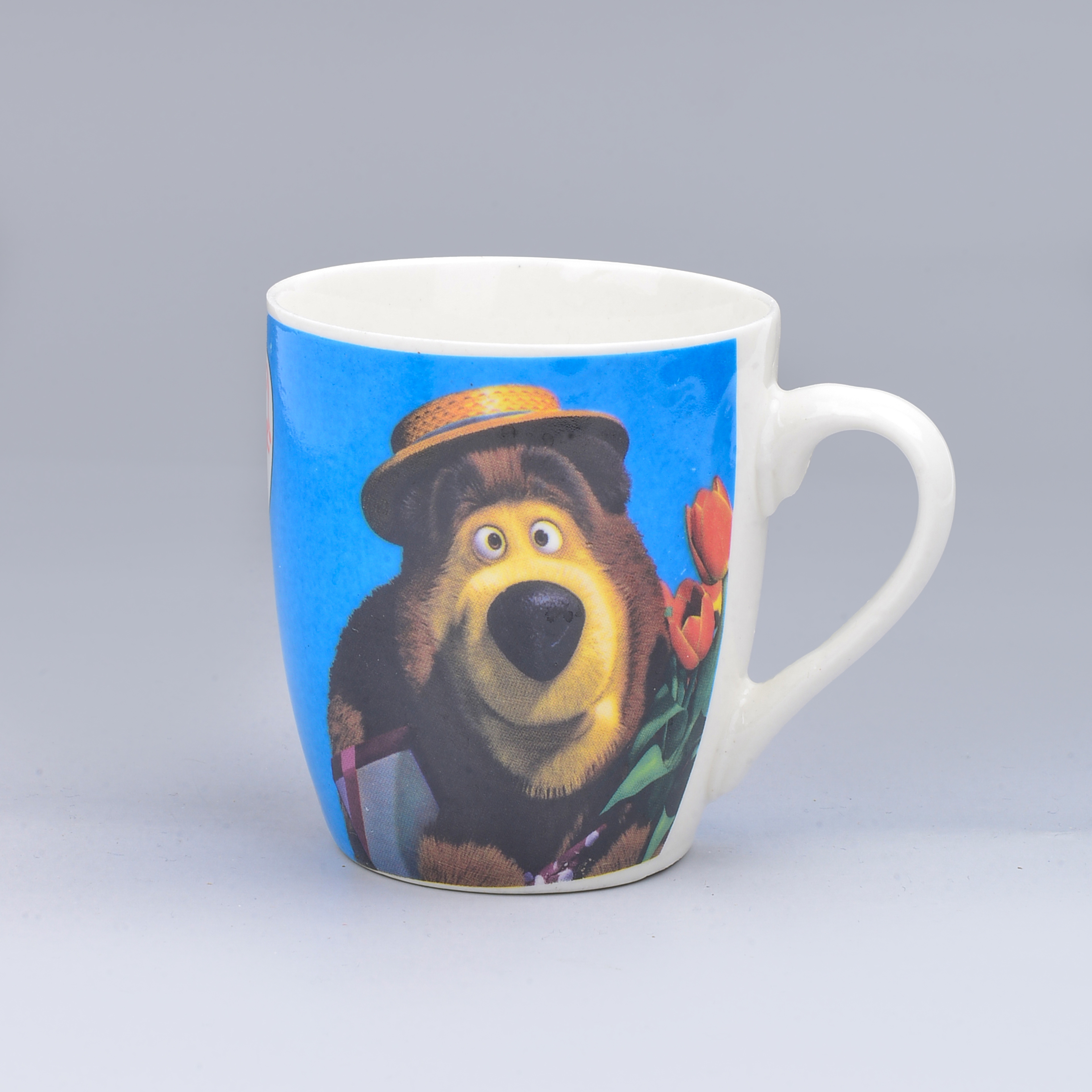 Cross Border Ceramic Cup Mug Color Through Cute Bear Series Foreign Trade Baked Flower Cup Ceramic Cup Item Picture