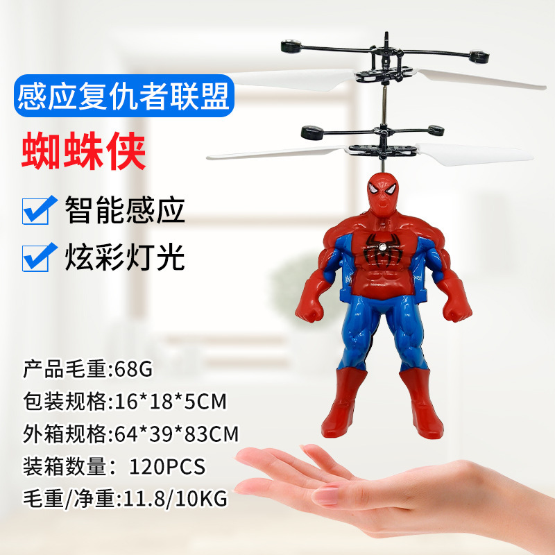 飞行器发光悬浮直升飞机感应钢铁侠儿童玩具工厂直销产品图