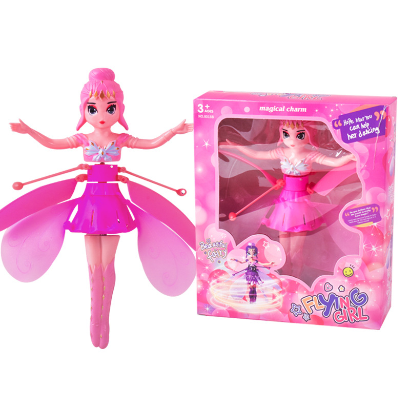 Factory direct sales of children's toys: Luminous suspended little bee fairy Fairy Helicopter Sensing aircraft detail image 6