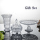   创意简约水晶玻璃花瓶  水养插花 玻璃花瓶 透明玻璃客厅装饰摆件   GZSJ-1图