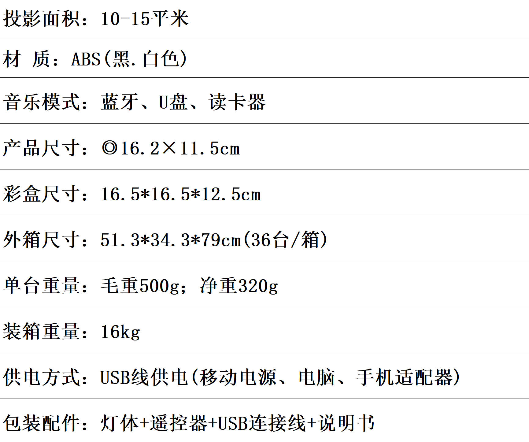 黑·白色平面款星空灯小夜灯蓝牙声控USB插头激光灯双喇叭带遥控详情1