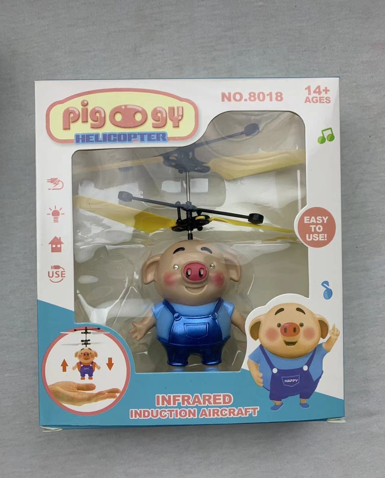 Luminous floating Santa Claus, cute pig robot, helicopter sensing aircraft, children's toys factory direct sales Application Scenario