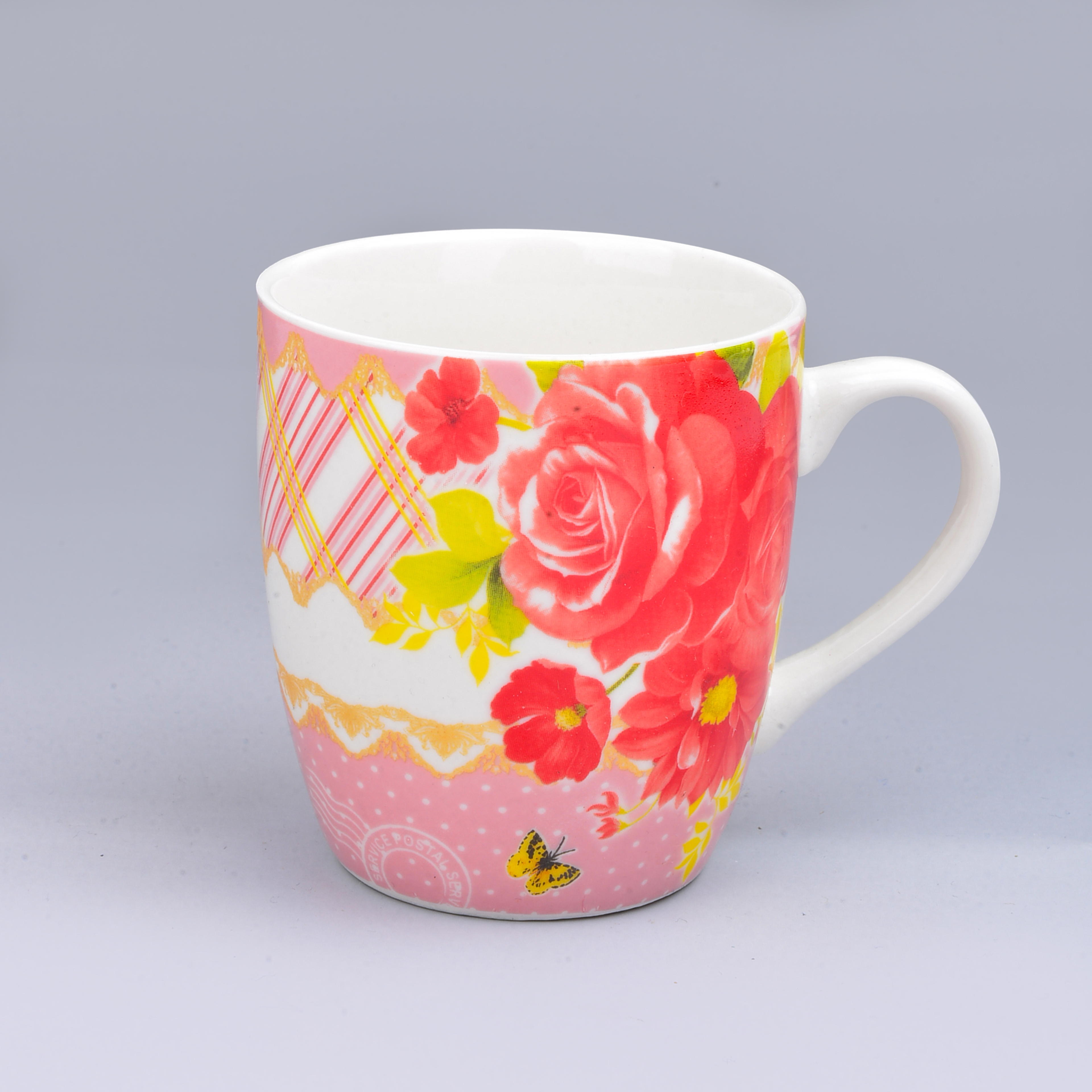 Cross Border Creative Ceramic Mug Mug Water Mug Flower Roast Ceramic Mug