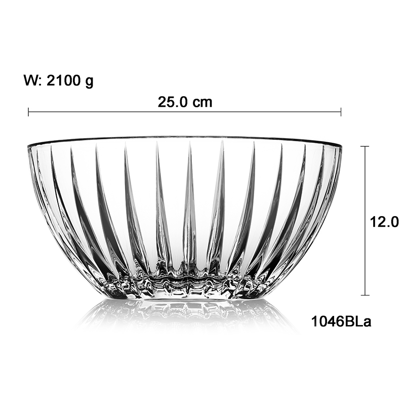 欧式水晶玻璃/ 大号果斗/果篮果盆产品图