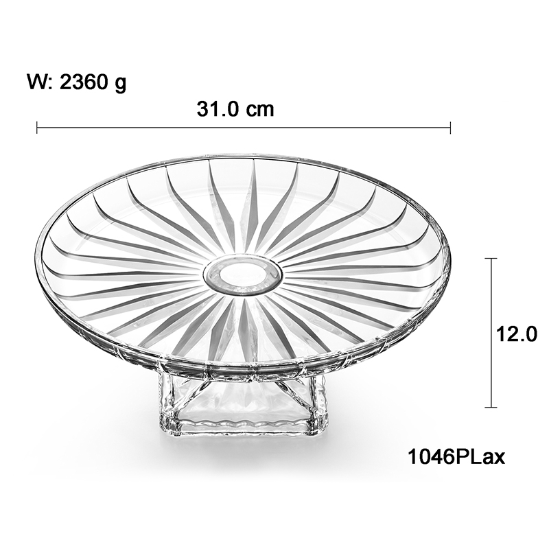 欧式水晶玻璃/ 大号果斗/果篮果盆细节图