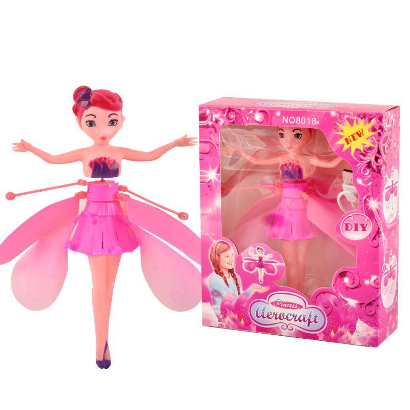 Factory direct sales of children's toys: Luminous suspended little bee fairy Fairy Helicopter Sensing aircraft detail image 3