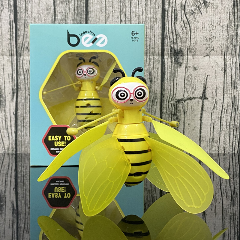 Factory direct sales of children's toys: Luminous suspended little bee fairy Fairy Helicopter Sensing aircraft Application Scenario