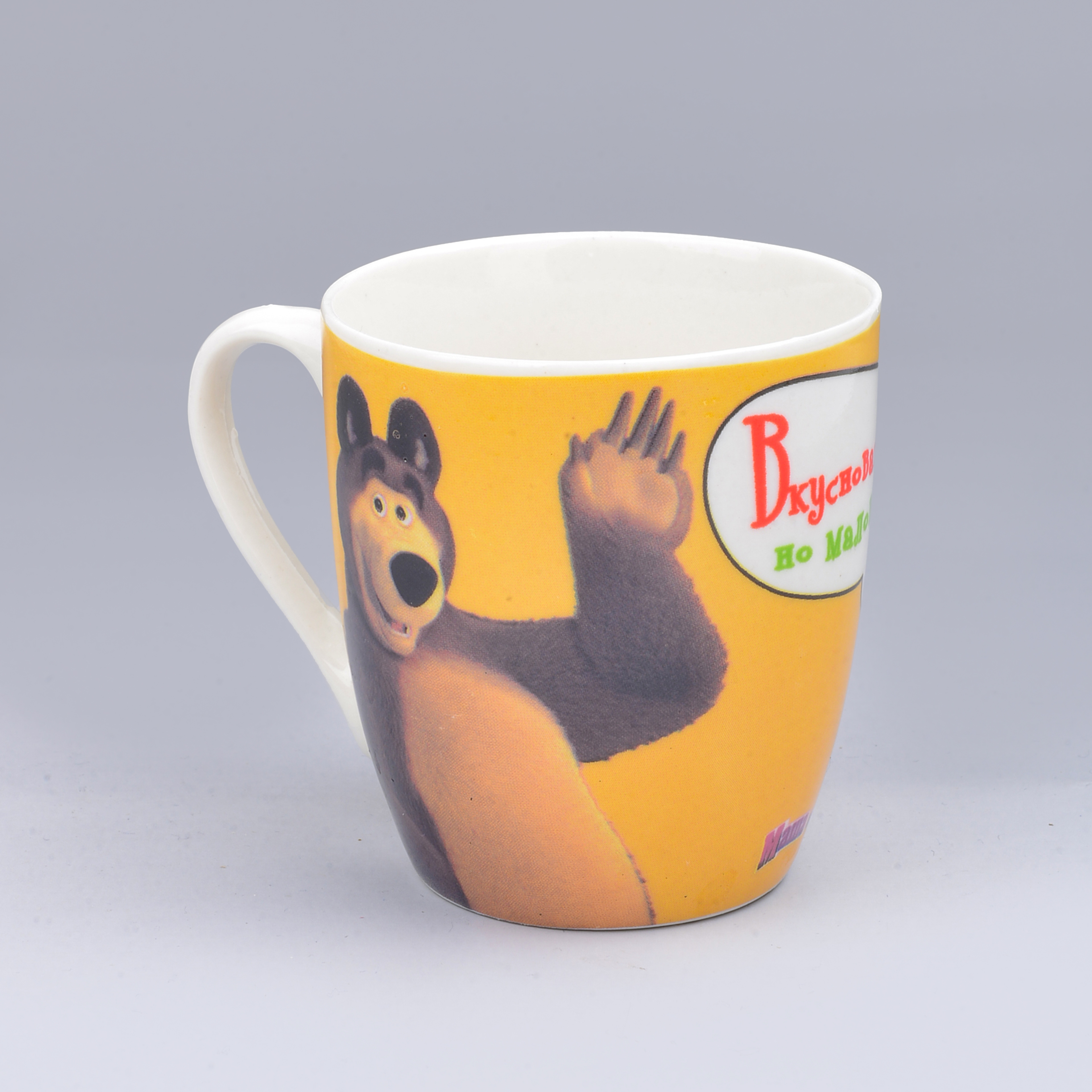 Cross Border Ceramic Cup Mug Color Through Cute Bear Series Foreign Trade Baked Flower Cup Ceramic Cup Specification drawing