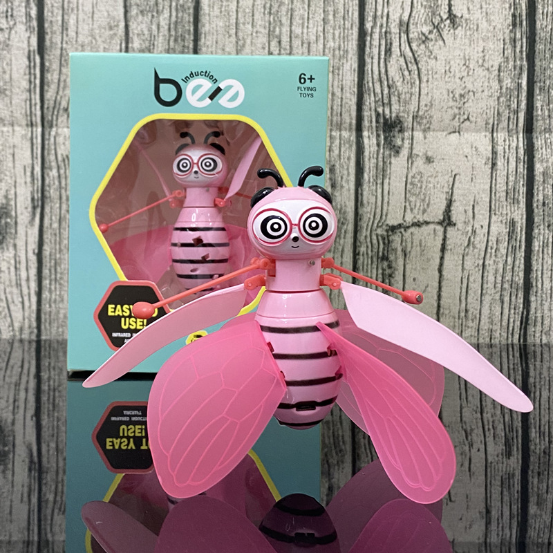 Factory direct sales of children's toys: Luminous suspended little bee fairy Fairy Helicopter Sensing aircraft Item Picture