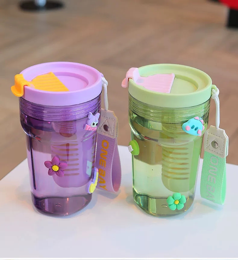 S98-Hyp1010 Anti-Fall Tea Cup With Tea Glass New Water Cup High Appearance Level Coffee Cup Explosive Water Bottle Item Picture