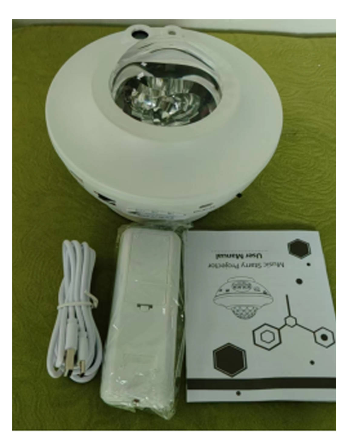 Water ripple light projection, dreamy Northern light projection, laser light, starry sky, Bluetooth music atmosphere, night light, starry sky