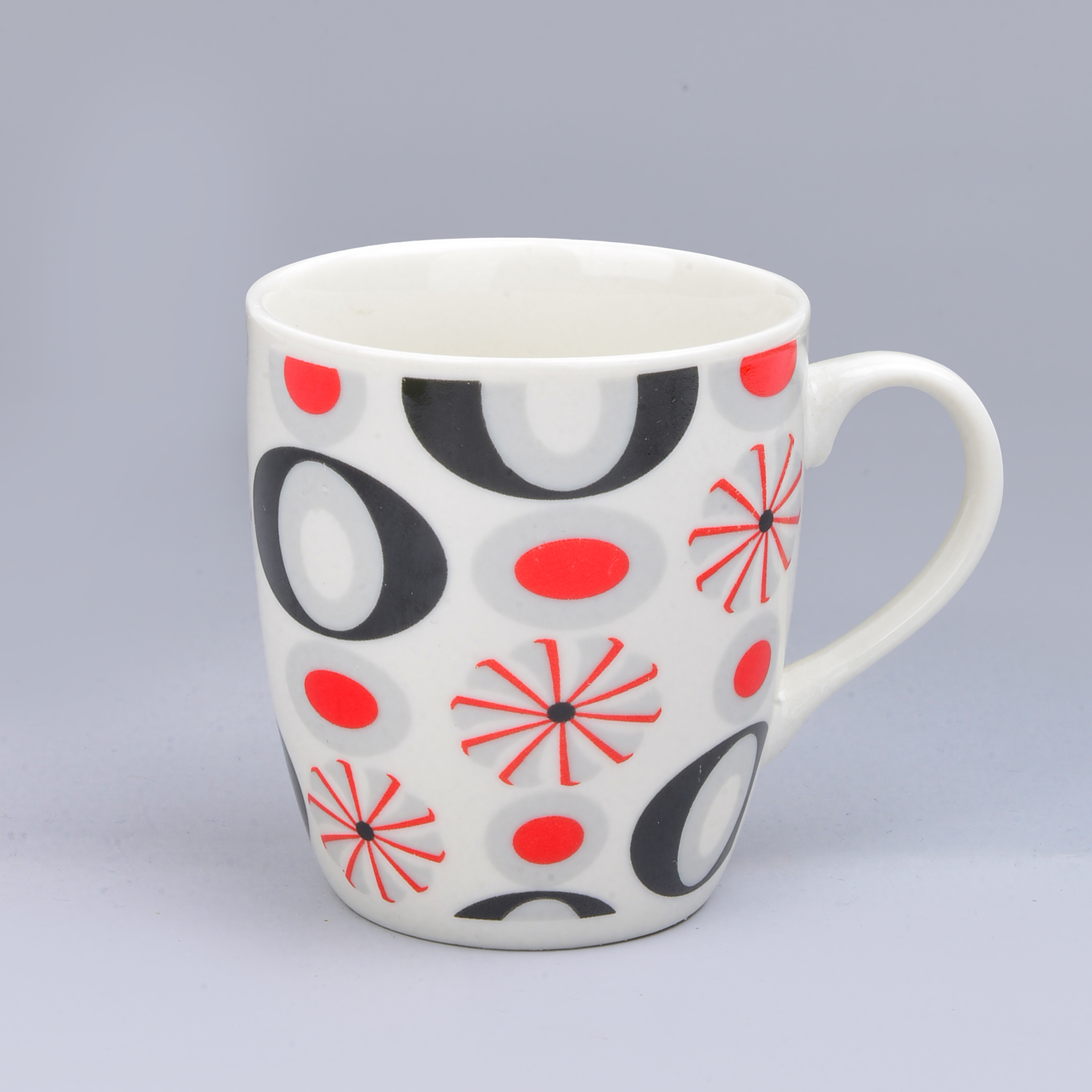 Cross-Border Ceramic Mug Mug Fireworks Series Foreign Trade Roast Flower Cup Cup Ceramic Coffee Cup Cup Specification drawing