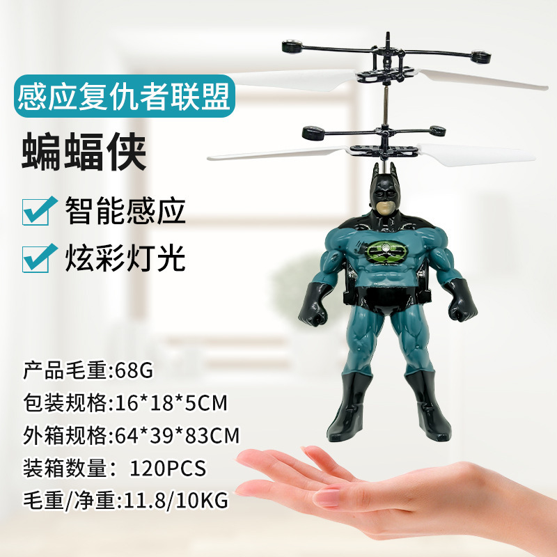 飞行器发光悬浮直升飞机感应钢铁侠儿童玩具工厂直销图