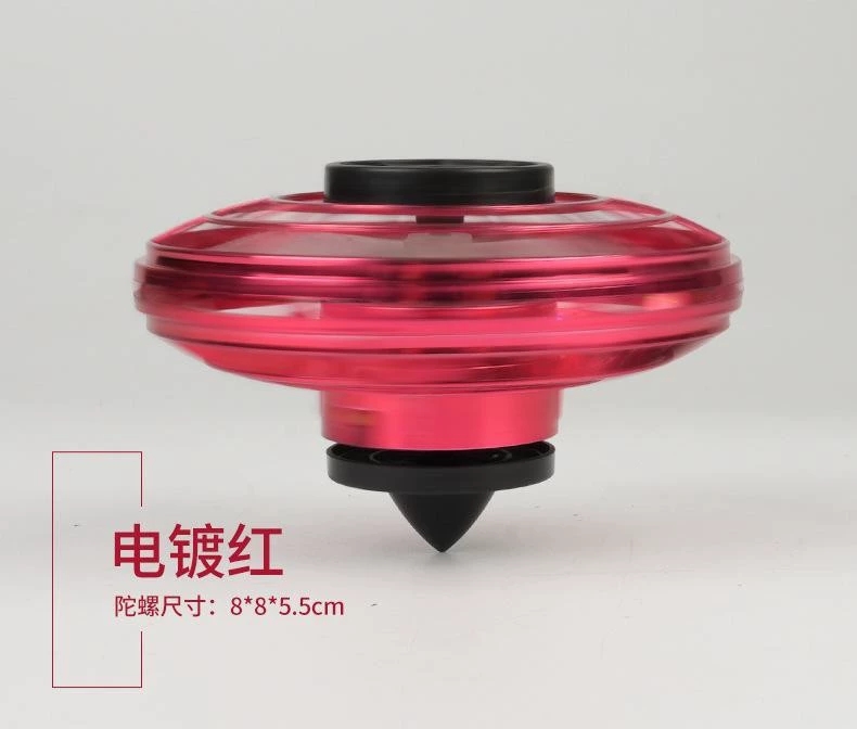 Flat-shaped spinning balloon UFO, smart magic ball, stress-relieving black technology spinning ball toy gift detail image 5