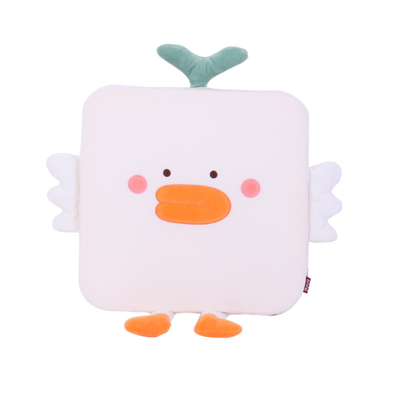 Cartoon cute animal duck sponge seat cushion, square chair cushion for recreation house, detachable, washable and customizable pic 8