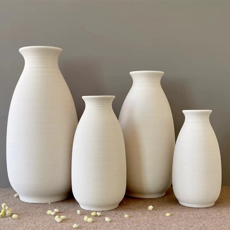 Simple and modern ceramic vase decoration, model room, home bedroom, living room, table, dining room, study, flower vases and ornaments Item Picture
