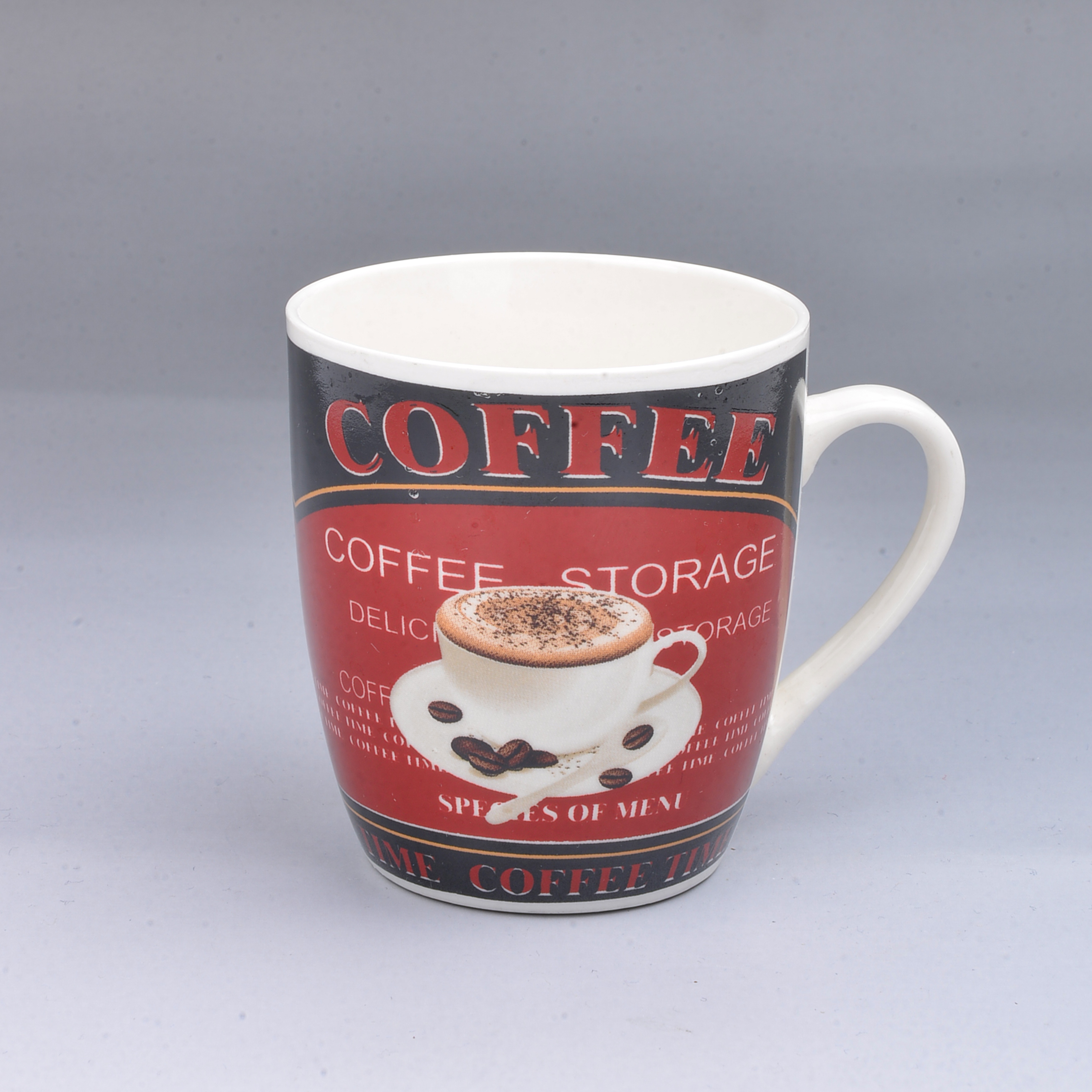 Cross-border ceramic cups, mugs, foreign trade baked flower water cups, water cups Specification image