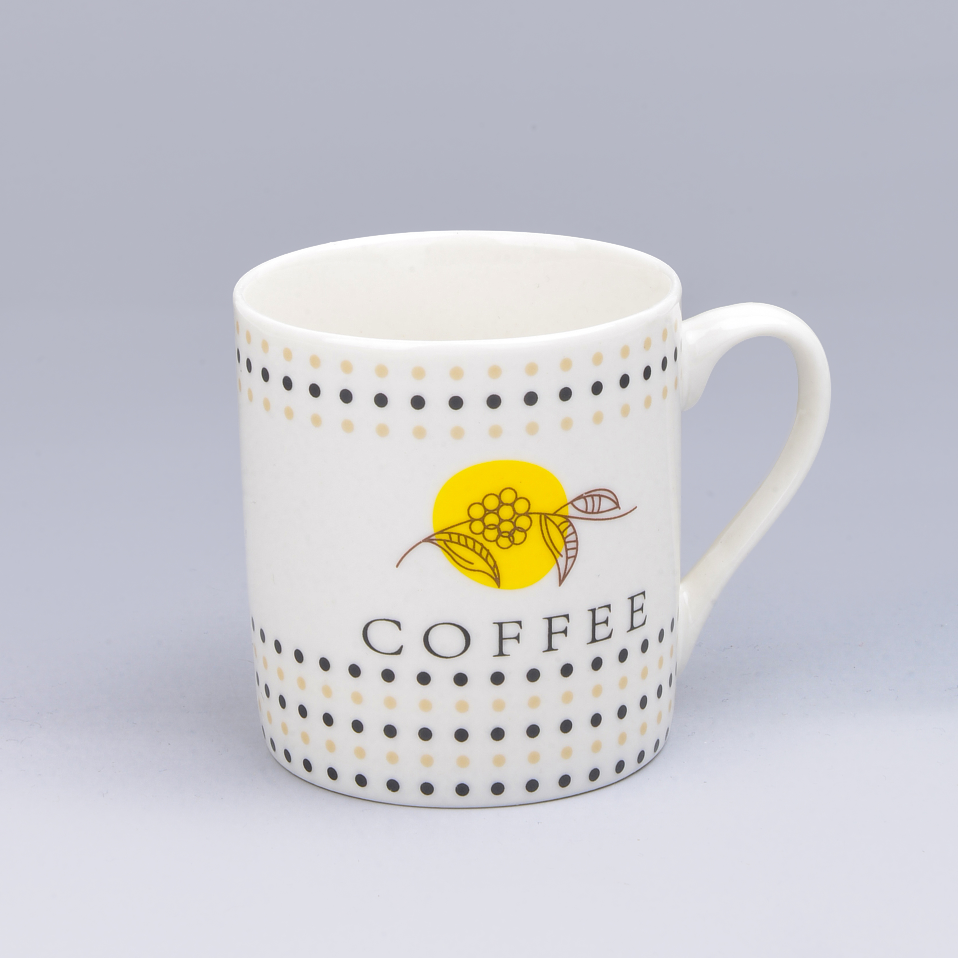 Cross-border ceramic mug mug "COFFE" letter series foreign trade baked flower water cup ceramic cup Application Scenario