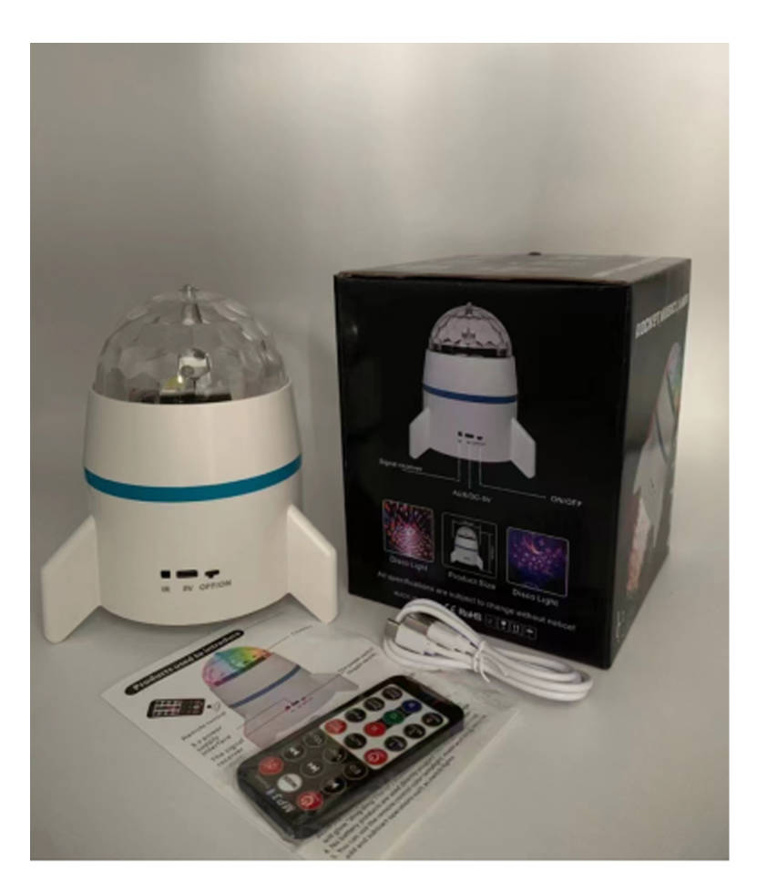 Wireless Bluetooth speaker, rocket music light, seven-color rotating stage light, subwoofer speaker, mobile phone, KTV color light factory