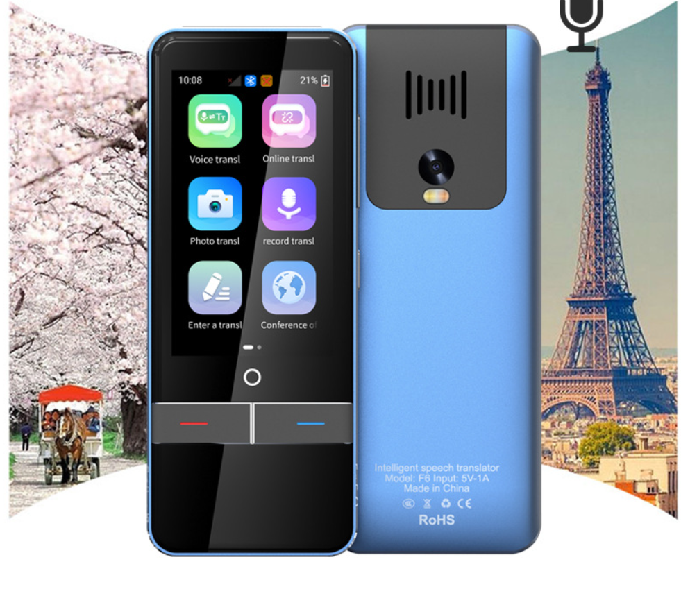 F6翻译机139种语言互译离线精准翻译14种拍照翻译器录音同声传译