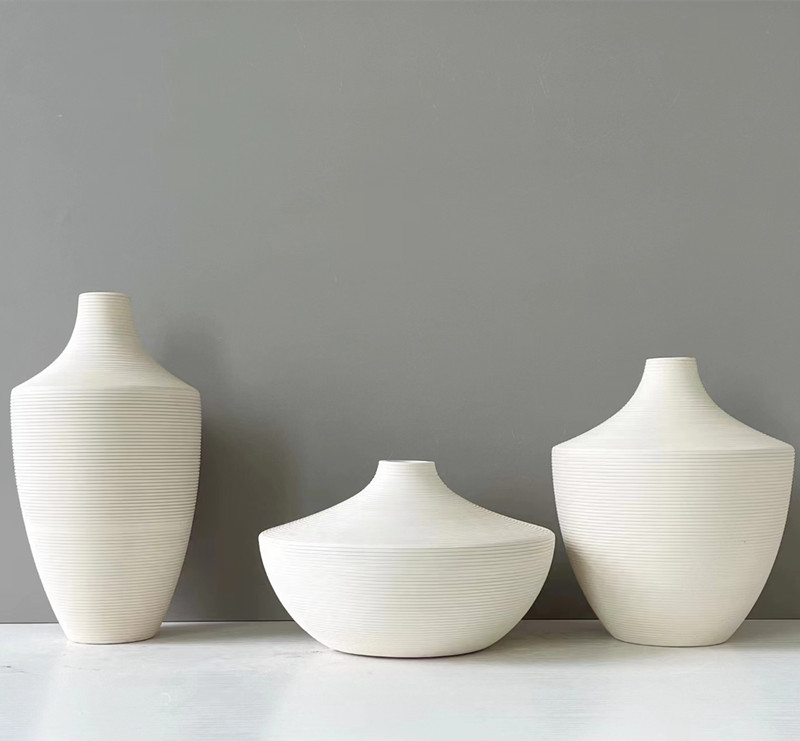 Simple and modern ceramic vase decoration, model room, home bedroom, living room, table, dining room, study, flower vases and ornaments pic 5