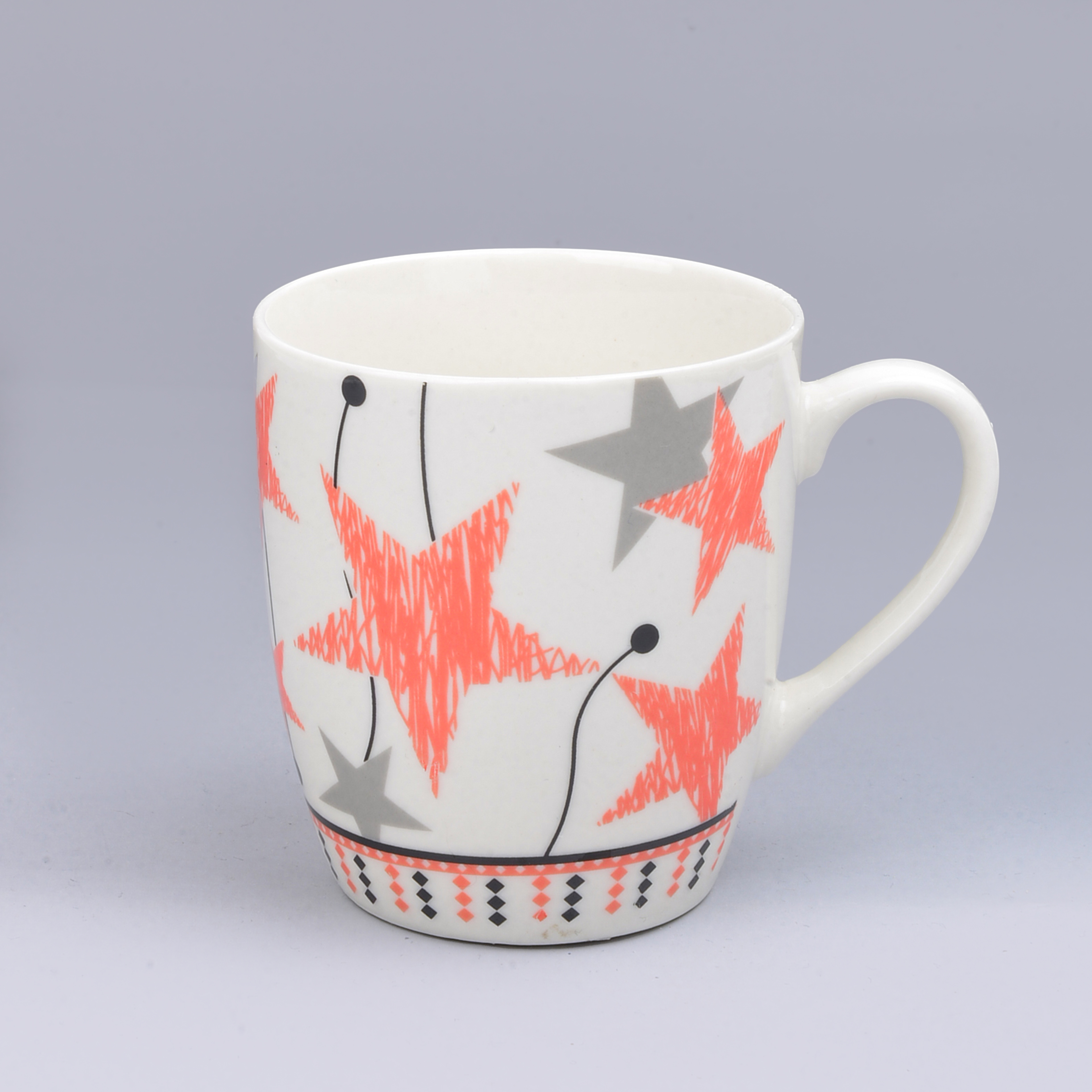 Cross Border Ceramic Cup Mug Color Five-Pointed Star Series Foreign Trade Baked Flower Cup Ceramic Cup Application Scenario