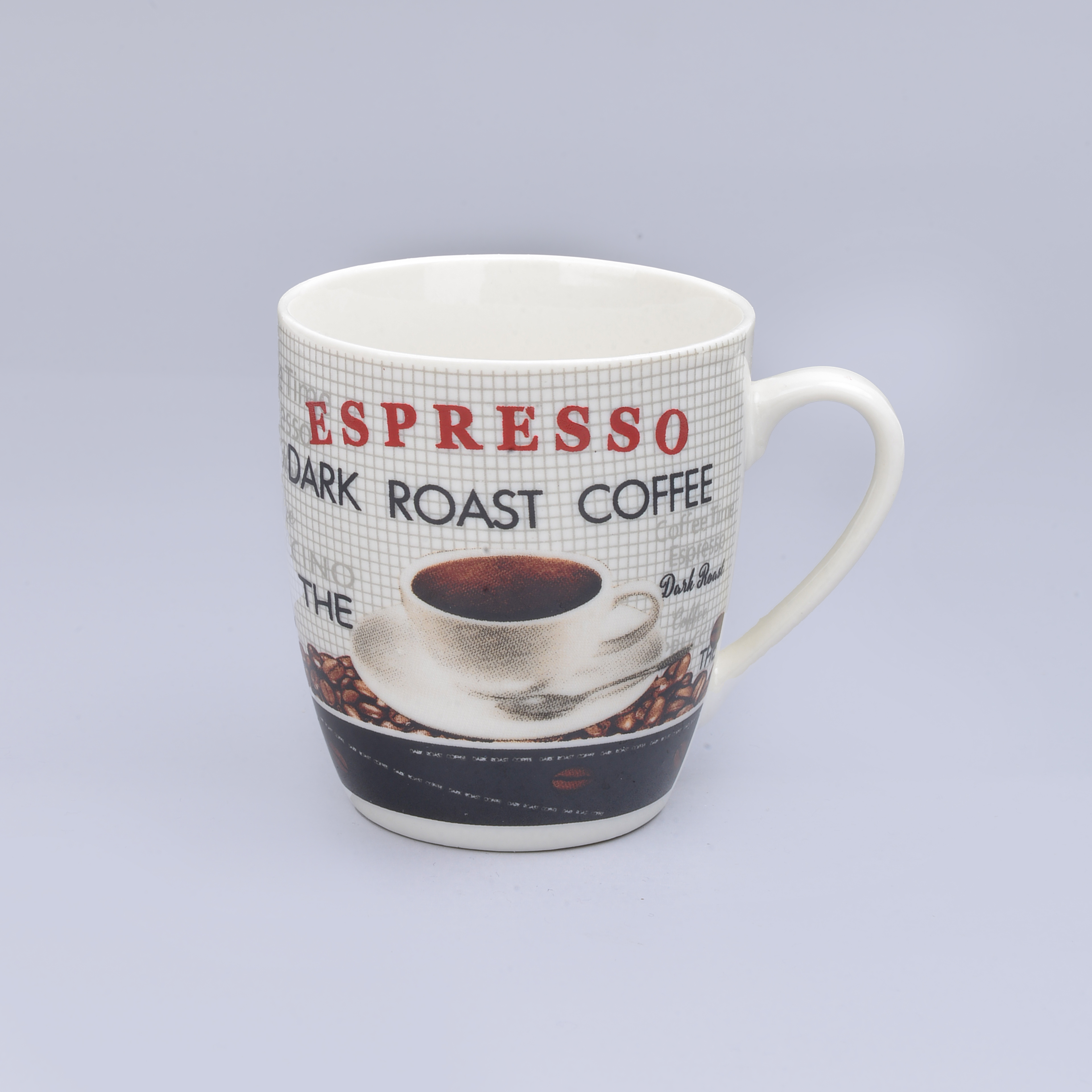 Cross-border ceramic cups, mugs, foreign trade baked flower water cups, water cups Item Picture