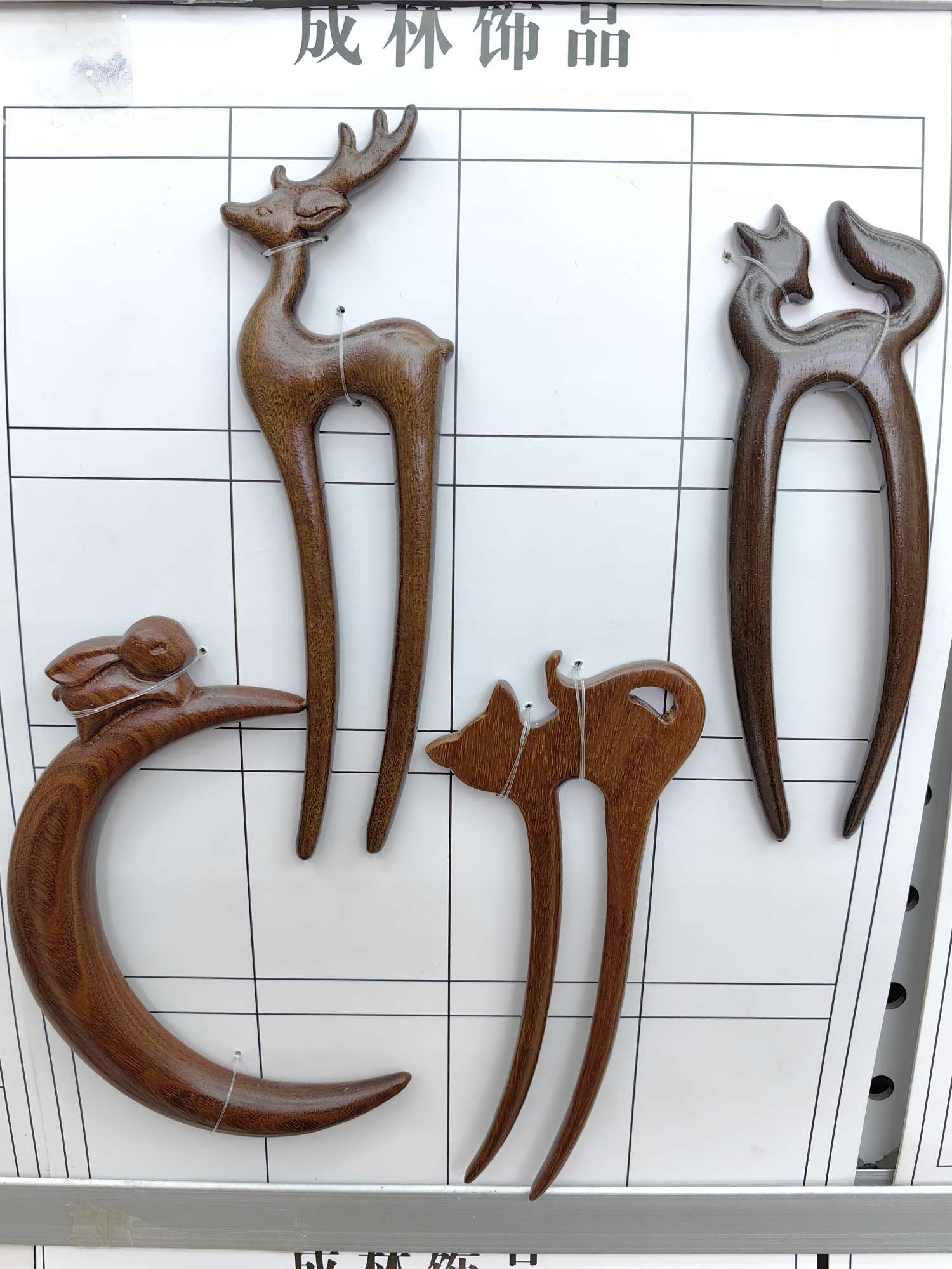 National trend series hairpins, bamboo hairpins, wooden hairpins, sandalwood hairpins Specification image