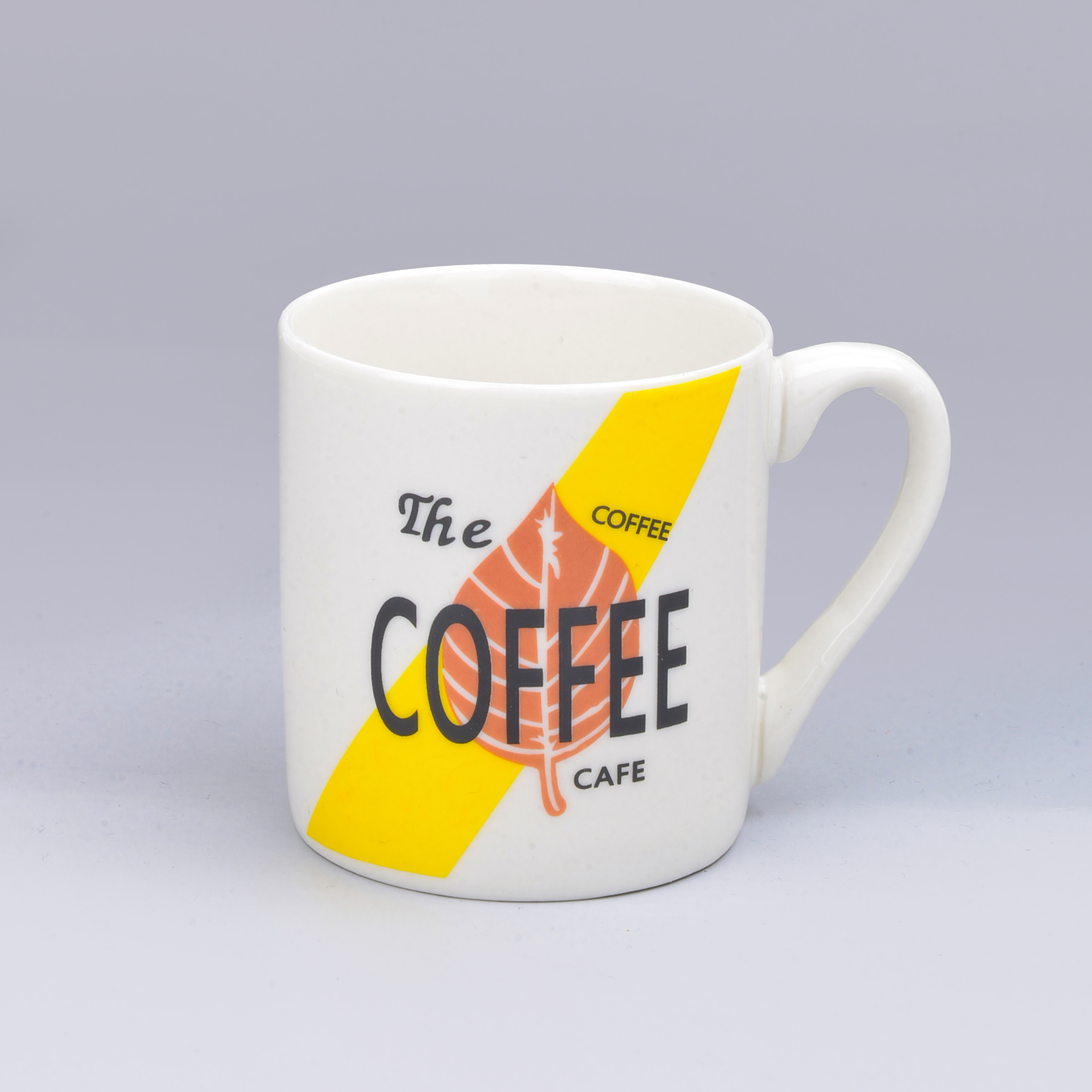 Cross-border ceramic mug mug "COFFE" letter series foreign trade baked flower water cup ceramic cup details Picture
