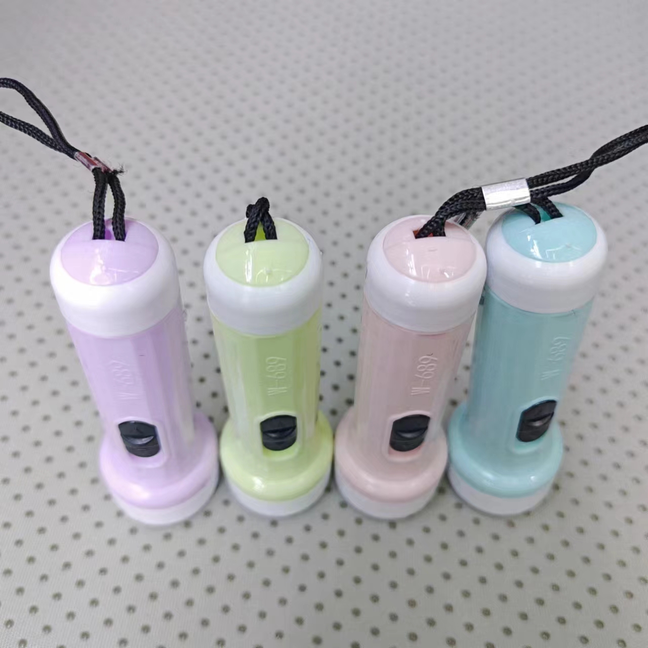 Portable flashlight, lanyard, button, electronic small flashlight, small gift event, factory direct sales W-689 luminous toy pic 5