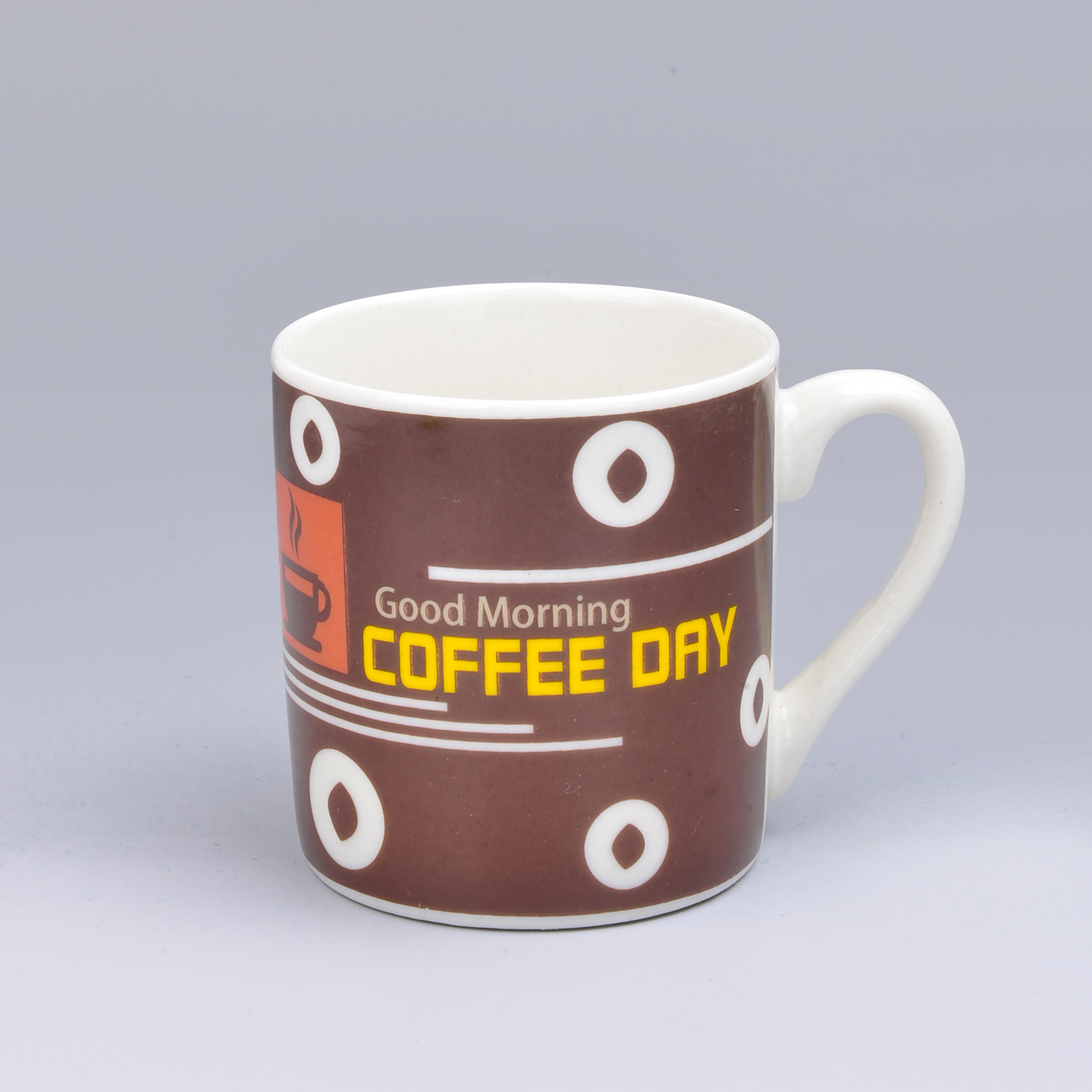 Cross-border ceramic mug mug "COFFE" letter series foreign trade baked flower water cup ceramic cup Item Picture