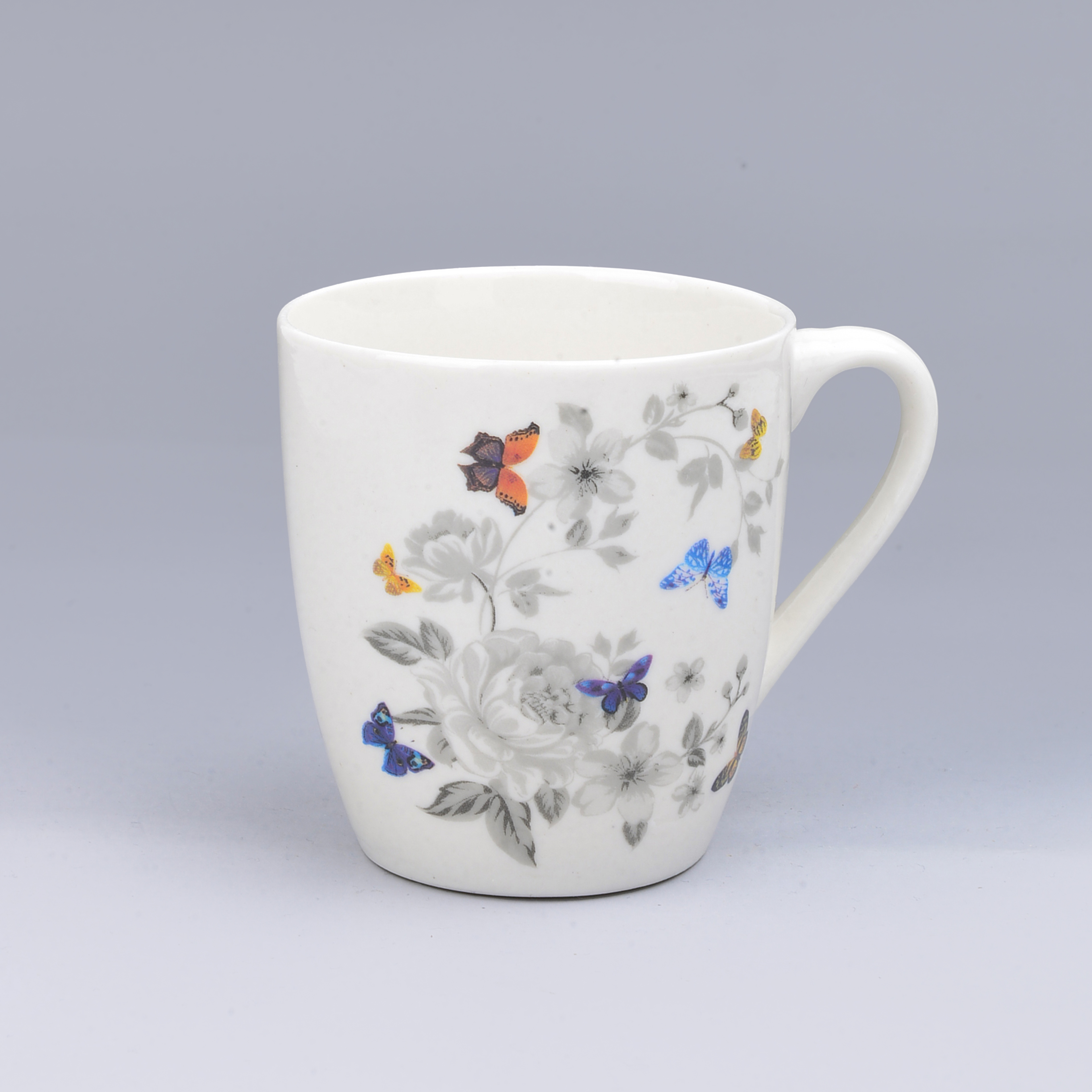 Cross-Border Ceramic Cup Mugs Flower And Bird Series Foreign Trade Roasted Flower Water Cup Ceramic Cup Coffee Cup details Picture