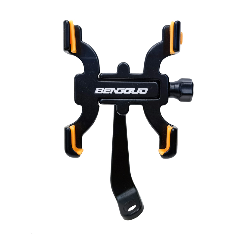 BG-2967山地自行车铝合金手机架四爪手机支架手机夹座电动电瓶摩托车手机支架骑行手机架导航