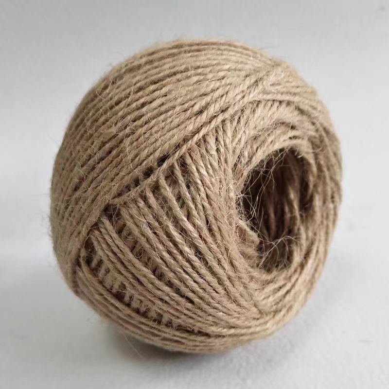 Factory wholesale fine jute rope 2mm*50g diy handcrafted decorative cat climbing frame jute rope tug-of-war details Picture