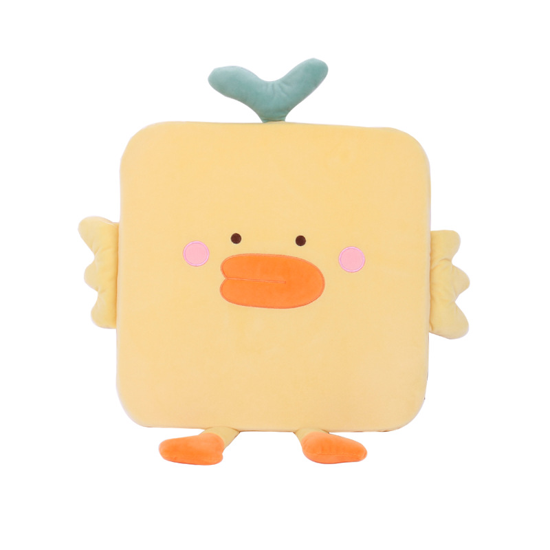 Cartoon cute animal duck sponge seat cushion, square chair cushion for recreation house, detachable, washable and customizable pic 9