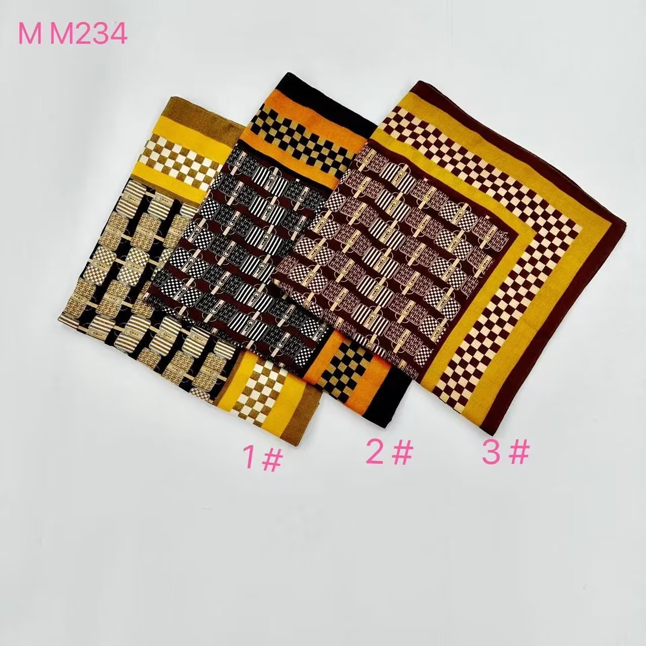 Cotton And Linen Multi-Color Square Towel 90*90 Scarf Scarf details Picture