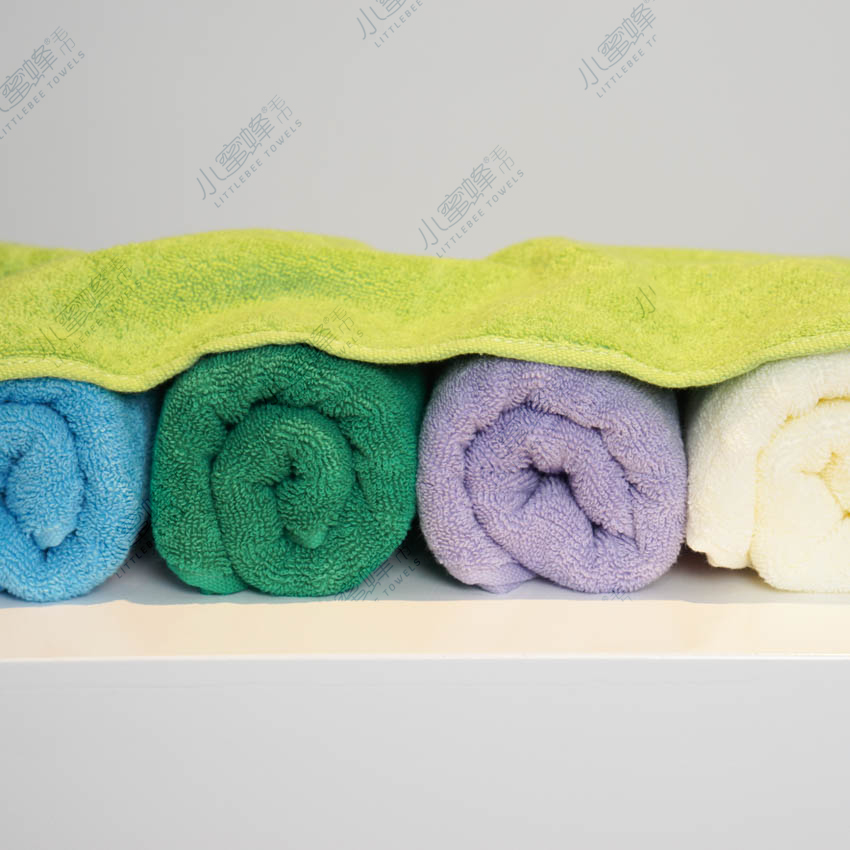 A Generation Of Pure Cotton Face Towel Solid Color Features Edge Multi-Color Small Bee Towel: 905 Specification drawing
