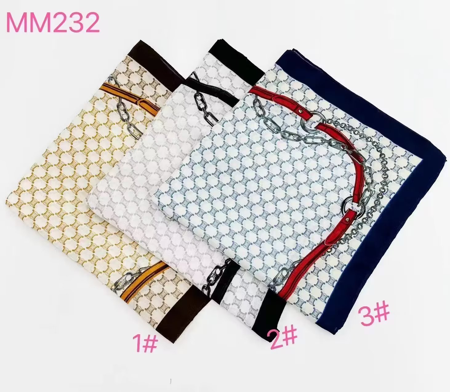 Cotton And Linen Multi-Color Square Towel 90*90 Scarf Scarf undefined