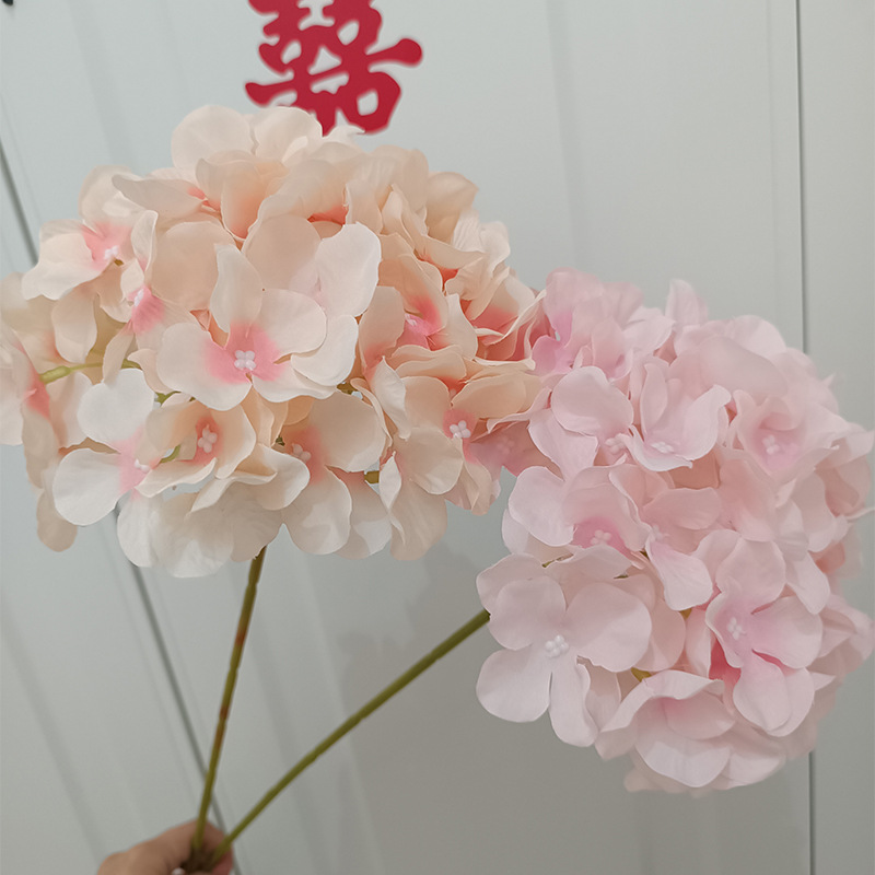 A Single 72-Piece Hydrangea Wedding Hand Bouquet With A Hand-Made Artificial Flower Arch Way Home Artificial Flower Specification drawing